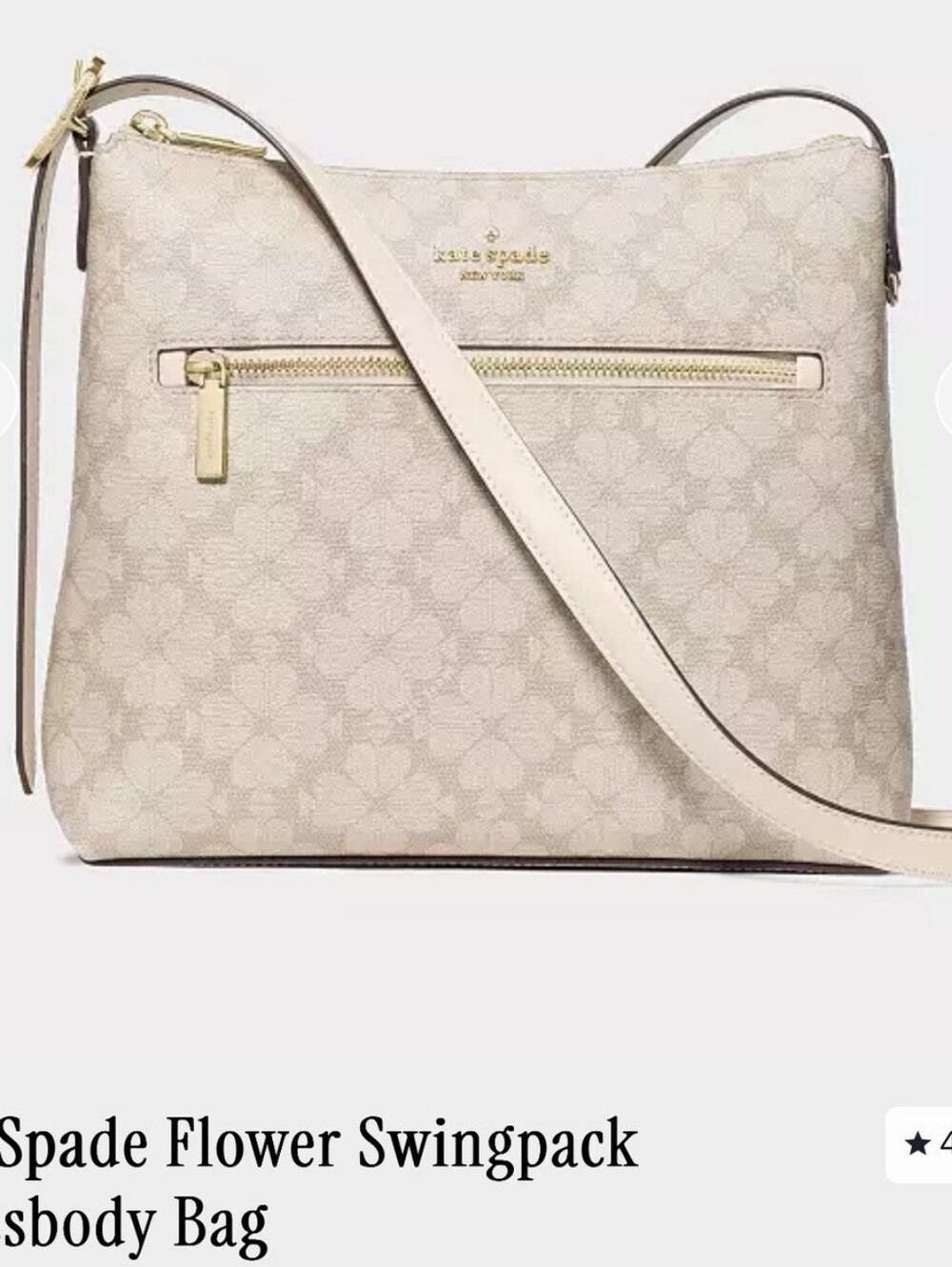 NEWLIKE CONDITION KATE SPADEFLOWER SWINBACK CROSSBODY BAG - Picture 4 of 5
